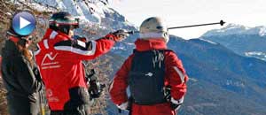Grupo de prensa esquiando en Bardonecchia