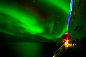 Hurtigruten y las auroras boreales Hurtigruten y las auroras boreales