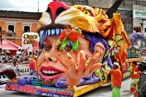 Colombia celebra el carnaval andino de blancos y negros de San Juan de Pasto