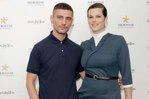 El diseñador David Delfín y la modelo Bimba Bosé El diseñador David Delfín y la modelo Bimba Bosé