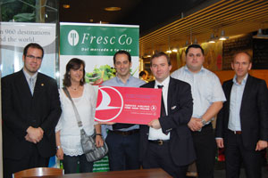 Turkish Airlines lleva a 10 clientes de FresCco a Nueva Delhi