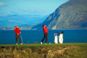 Jugando al golf al estilo Gales
