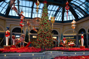 Navidad en el Hotel Bellagio de Las Vegas 