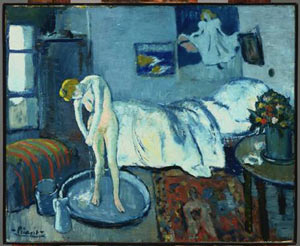 La habitación azul, Pablo Picasso. The Phillips Collection, Washington. La habitación azul, Pablo Picasso. The Phillips Collection, Washington.