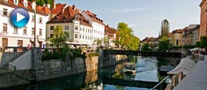 Vista del r�o Ljubljanica desde el Triple Puente