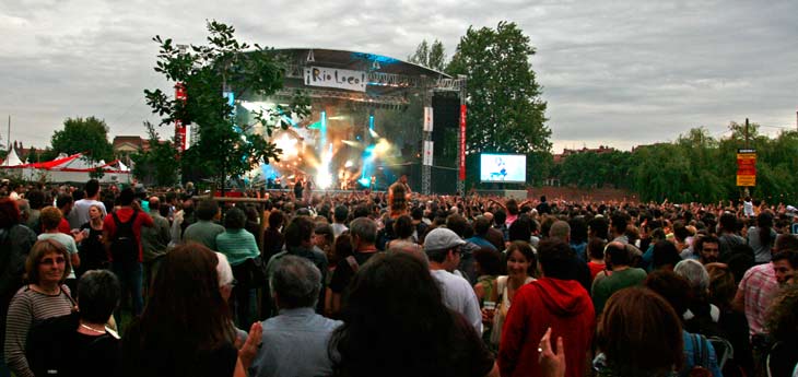 Escenario de la Prairie des Filtres del Festival Rio Loco